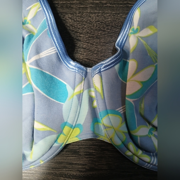 Cacique Floral Cotton Unpadded Underwire Bra 38DD - Picture 4 of 16